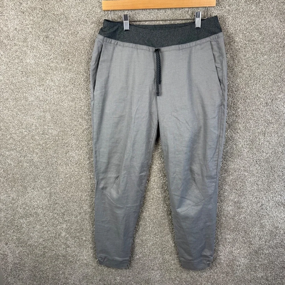 Patagonia Hampi Rock Pants Womens Small Feather Grey Hemp Climbing Joggers